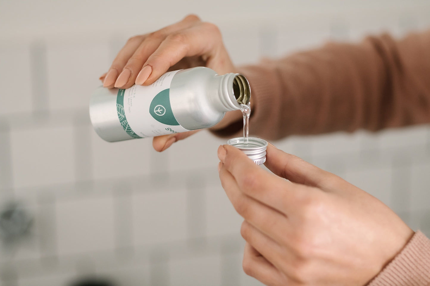 Mundskylleolie (oil pulling) Engelsk pebermynte