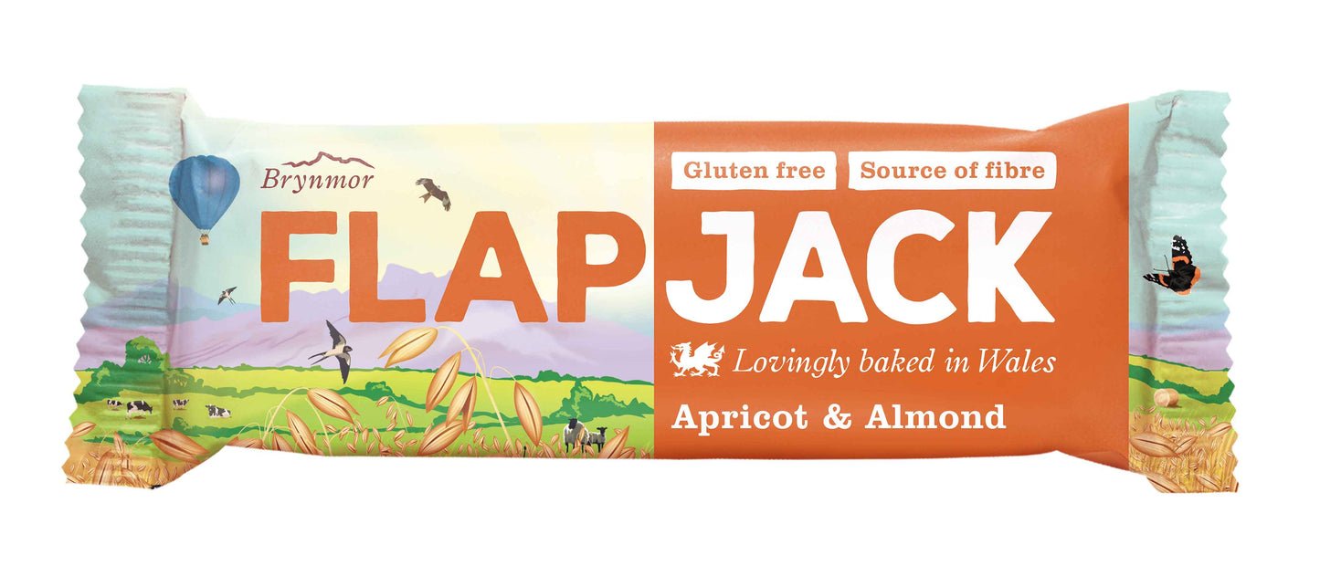 Flapjack abrikos mandel glutenfri snackbar