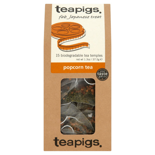 teapigs popcorn green tea 15. Popcorn grøn te 15 stk.