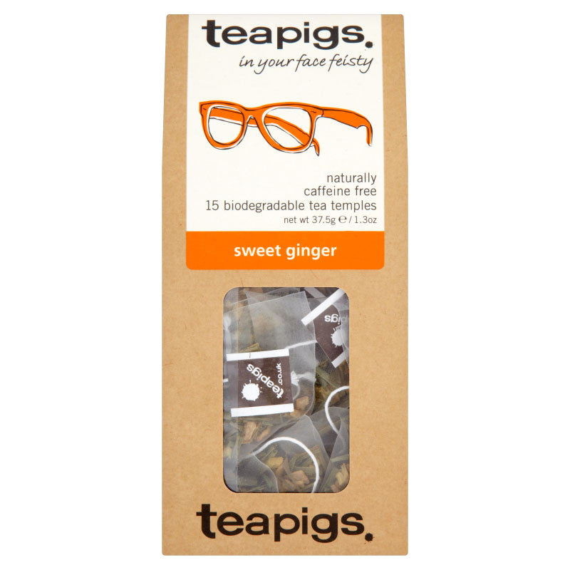 teapigs sweet ginger tea 15s. Sød ingefærte i æske 15 stk.