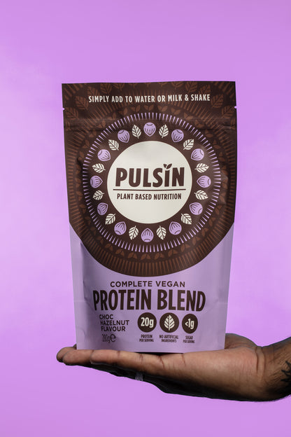 Pulsin complete vegan protein blend choc hazelnut 270 gram