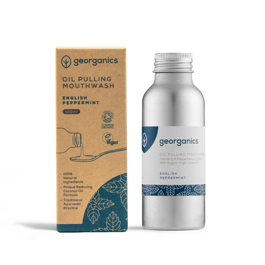 Mundskylleolie (oil pulling) Engelsk pebermynte