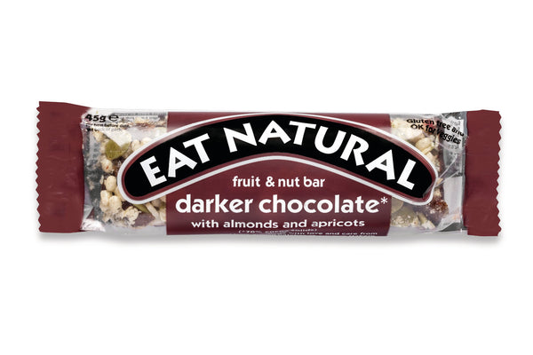 Mørkere chokolade m. mandler og abrikoser