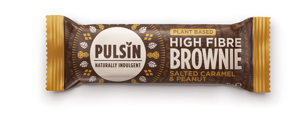 High fibre Brownie Saltet Karamel bar