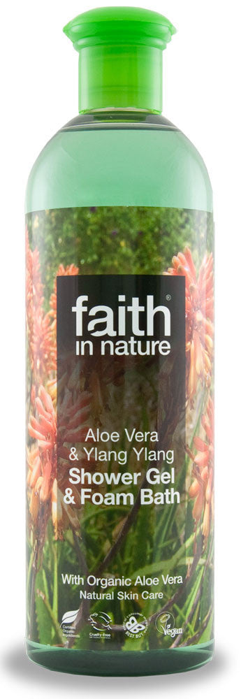 Shower gel Aloe vera m. økologiske ingredienser 250 ml.