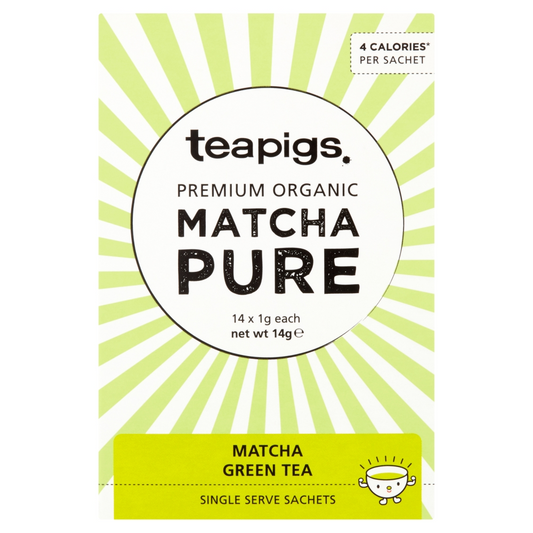 teapigs matcha green tea 14s. Matcha grøn te i æske 14 serveringer.