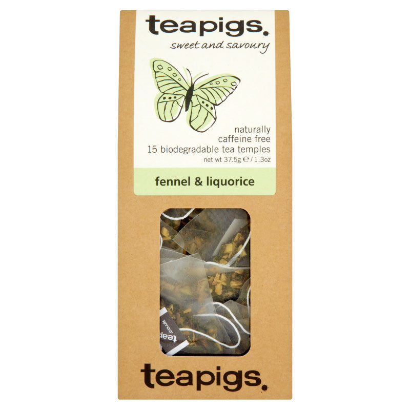 teapigs fennel and liquorice herbal tea. Urtete fennikel og lakrids
