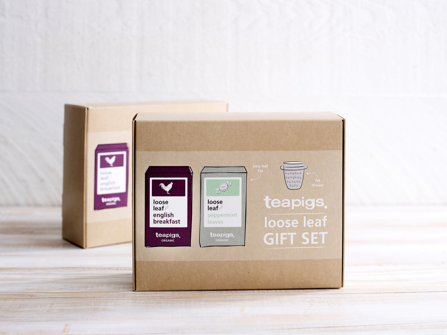 teapigs loose leaf gift set. Gavepakke med løs te og tesi