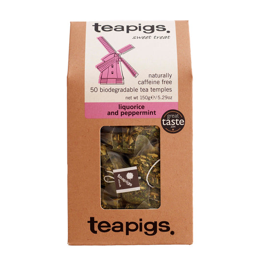 teapigs Lakrids & Pebermynte te - 50 stk. liquorice and peppermint tea. koffeinfri.