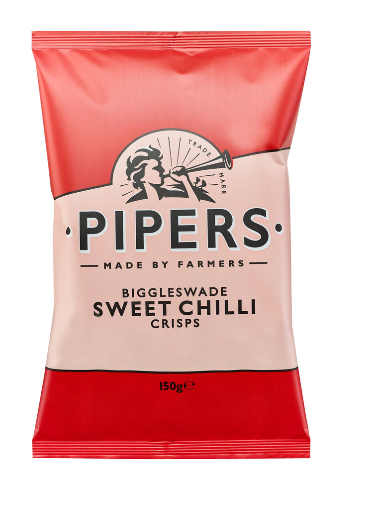Pipers sweet chilli chips sød chili snacks crisps
