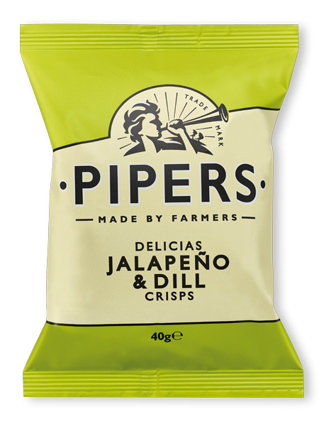 Pipers jalapeno dill chips snacks crisps