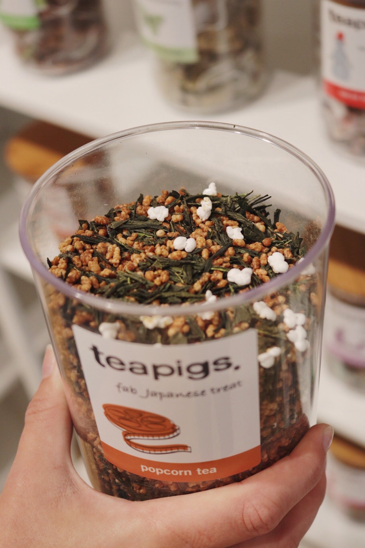 teapigs løs popcorn te i krukke