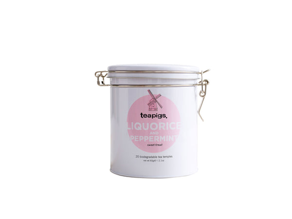 Tins of tea Lakrids & Pebermynte te - 20 stk.